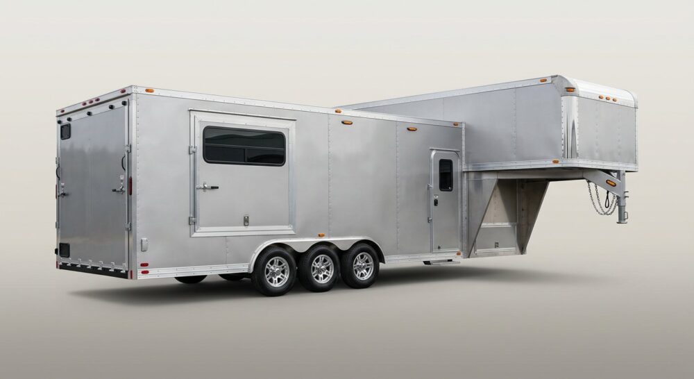 ATC ROM 500 44ft Aluminium Gooseneck Enclosed Car Trailer – Premium Escape Door