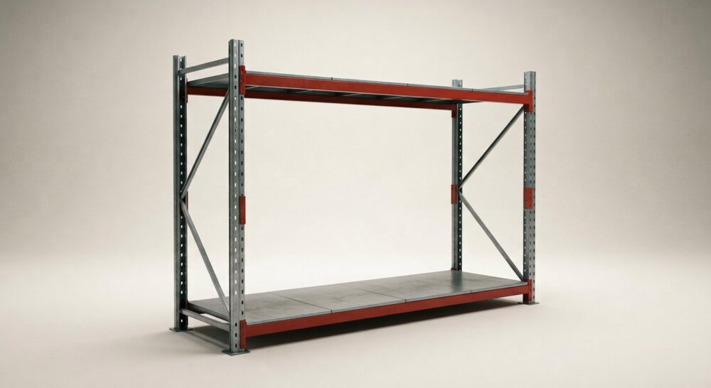 Heavy Duty Two Tier Racking for Rear of Container