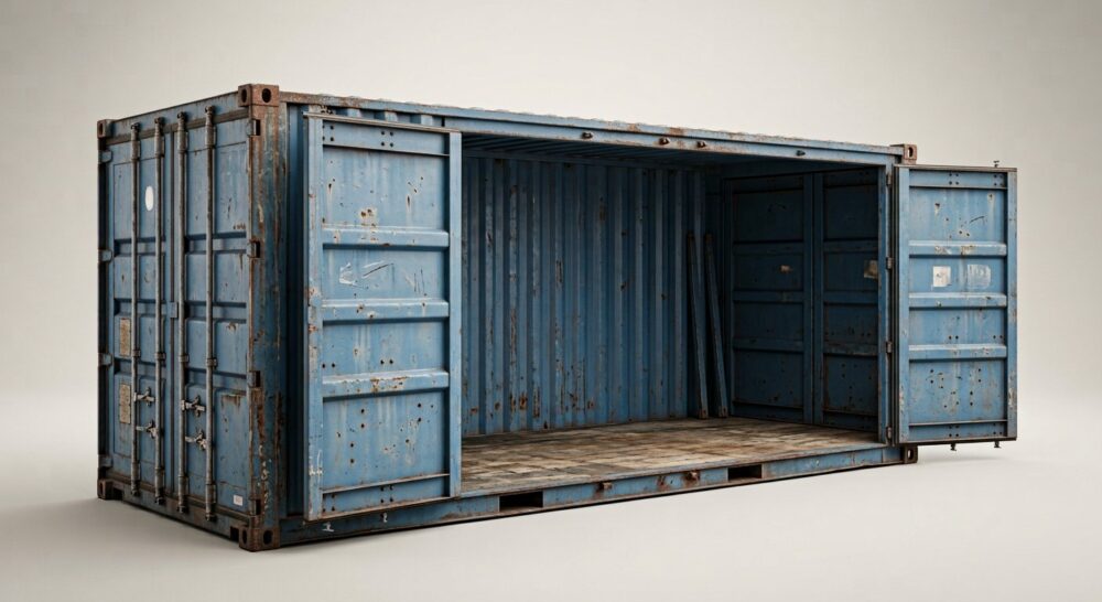Used 20ft Full Side Access Container – Open Side